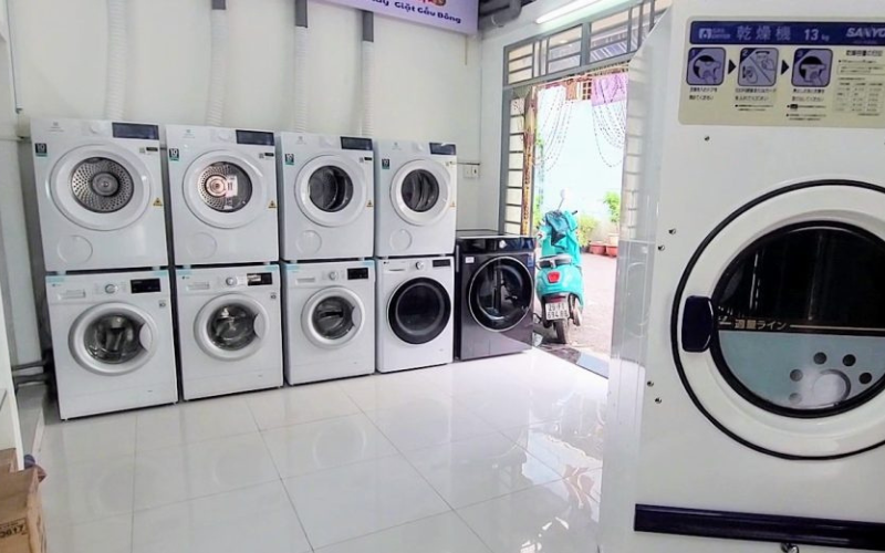Giặt sấy tự phục vụ – Xu hướng tiện lợi cho ký túc xá, khu công nghiệp